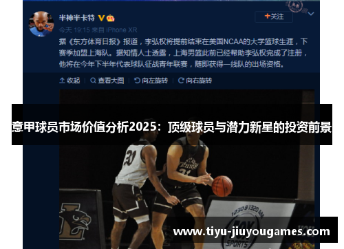 意甲球员市场价值分析2025:顶级球员与潜力新星的投资前景 意甲球员市场价值分析2025:顶级球员与潜力新星的投资前景